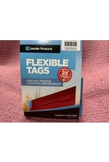 Leader TAG* LEADER 2 PC SUPER MAXI TAGS 25's - Red 2PSM10 -75.30 (w) x 119.60 (h) x 12.80 (d) mm