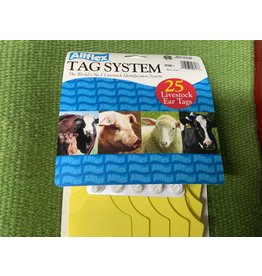 Allflex TAG* Allflex Maxi 2 pc Blank 25s  GXF/GSM-Y - Yellow - GXYE00