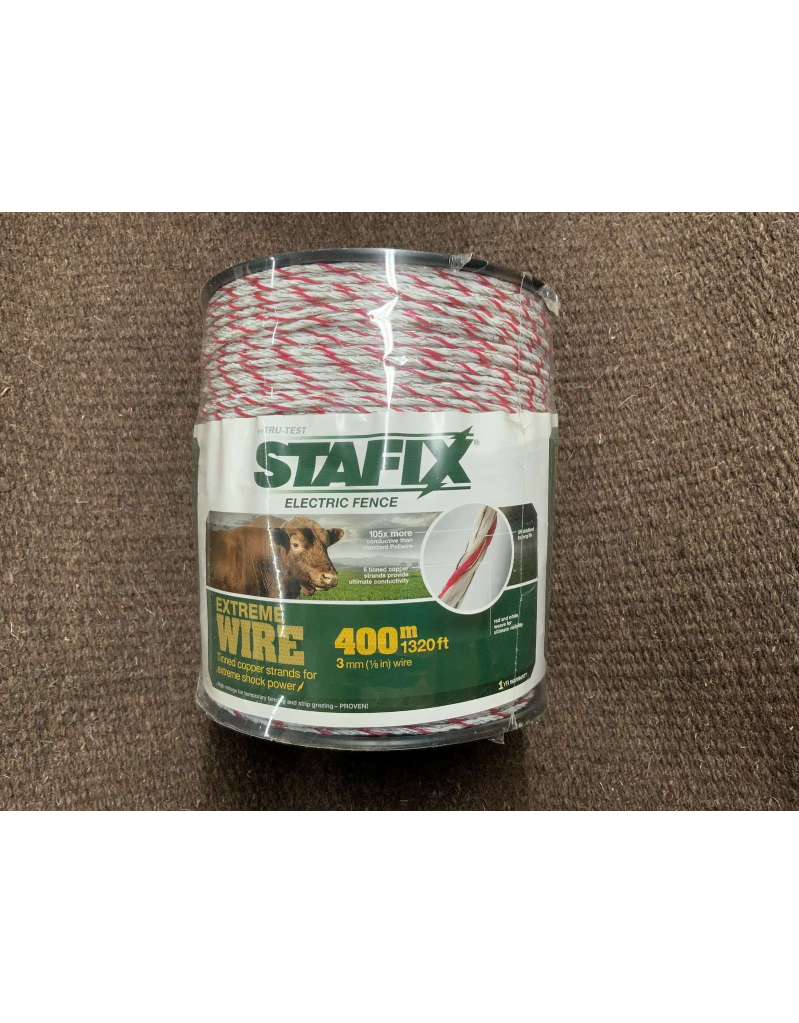Stafix Stafix X-Wire 1320 ft  400 M 533-404 electric fence wire