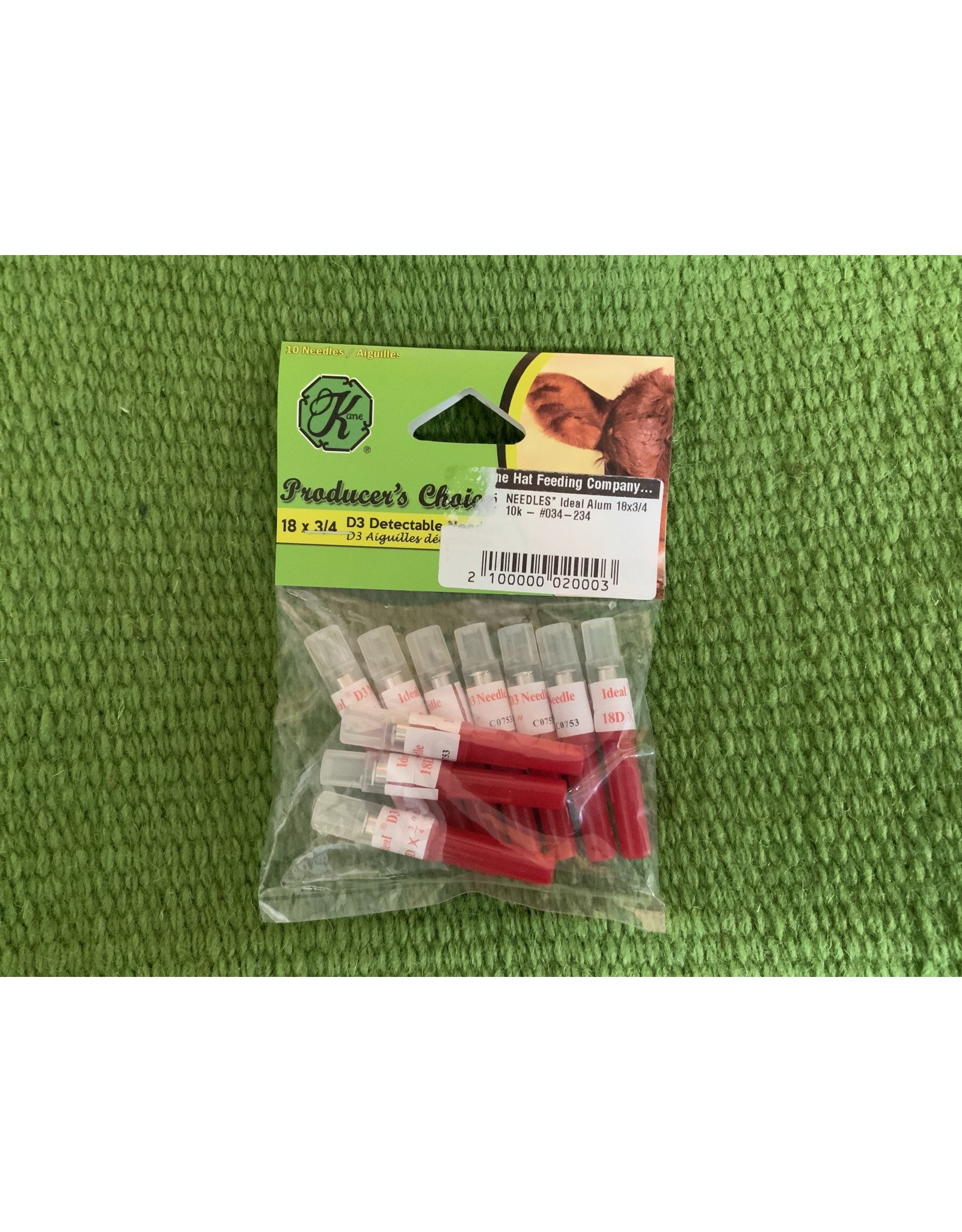 NEEDLES* Ideal D3 Alum 18x3/4 10k - #034-234   - Detectable