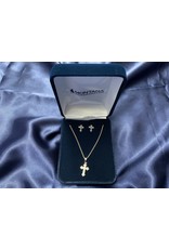 Montana Silversmith Necklace/Earring Set Roman Cross Jewelry Set JS4734 - Montana Silversmiths