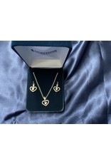 Montana Silversmith Necklace and earring set- Arrow Pierced Heart JS3198