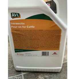 AVL Ivermectin Pour- 4L On for Cattle -1021-030  DIN:02330369