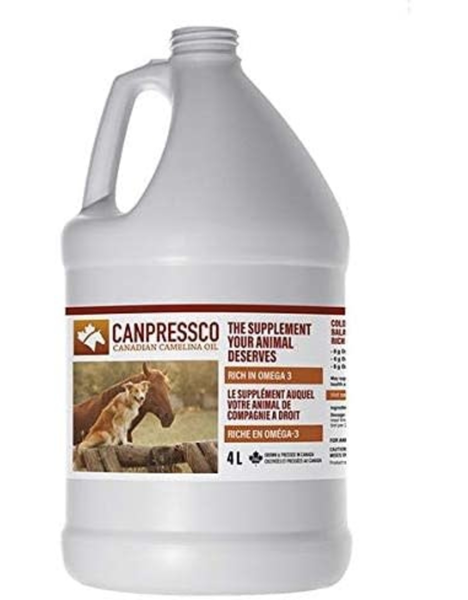 Canpressco, Cold Pressed, Balance Omega - Camelina Oil -  3-6-9 4L 114701 *Back Ordered FE/24*