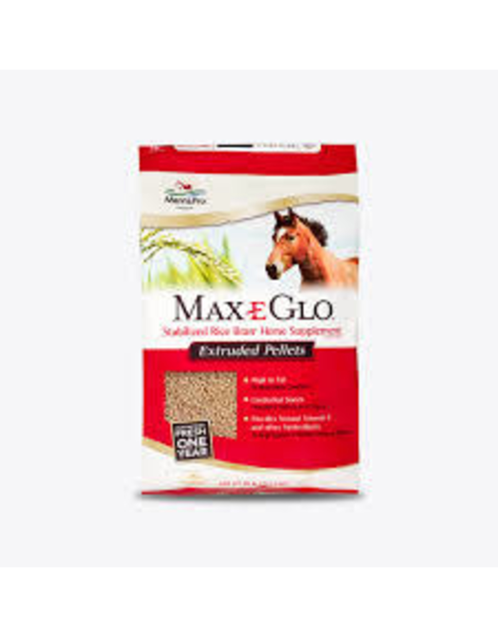 Manna Pro Max E Glo Rice Bran Pellet  18 kg - NSC 20% - CP 13%, Fat 18%, Fiber 8.5%  - M850 - Red (HOLD ONE)