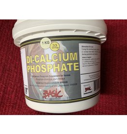 Di-Calcium Phosphate 1kg - 80440 - Supplemental calcium and phosphorus. The neutral Ph contributes to the buffering action, to relieve upset stomach and reduce lactic acid build-up.