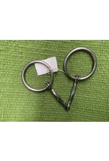 Cow Puncher Twisted Square Stock Loose Ring Snaffle Bit - CP-81