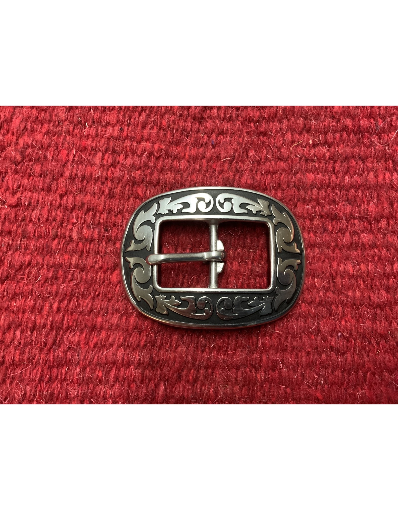 SNAP* JW Floral Oval Center Bar Buckle 1" - 04420-BS-1