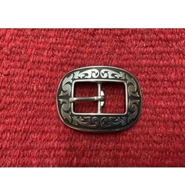 SNAP* JW Floral Oval Center Bar Buckle 1" - 04420-BS-1