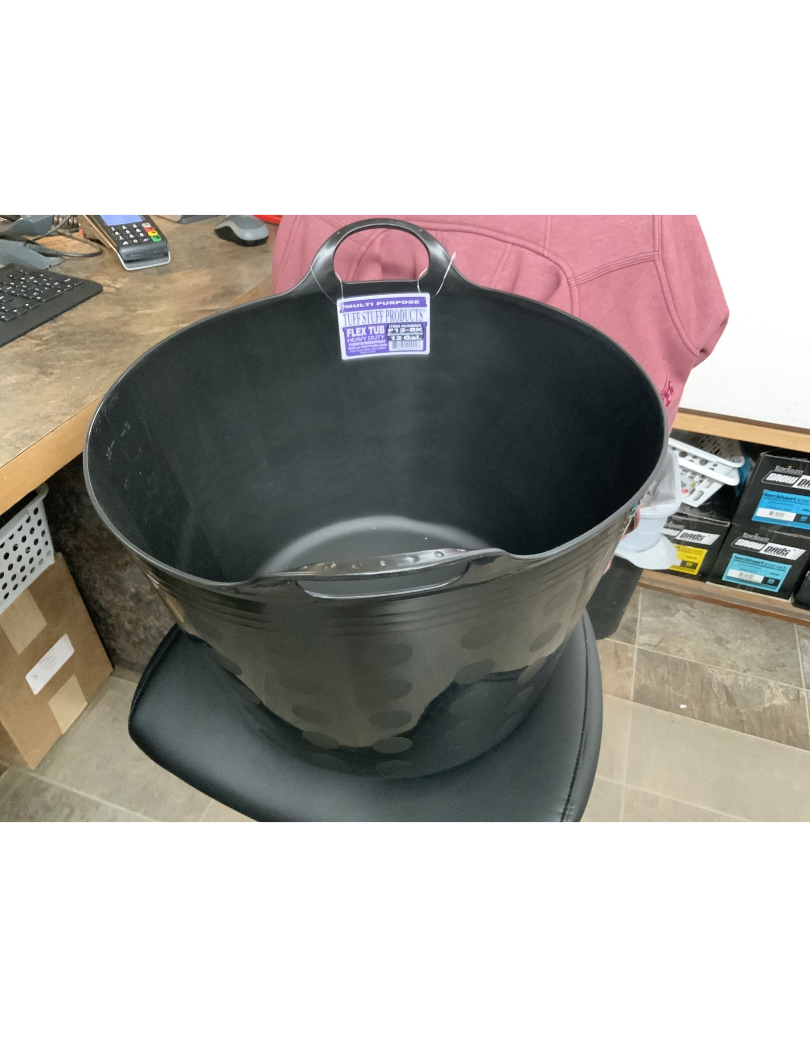 Feed Bucket TuffStuff Flex tub 12 gallon- Black- 671628