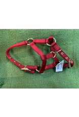 Mini Horse Flat Nylon Halter - Weanling - Red 499934-1R
