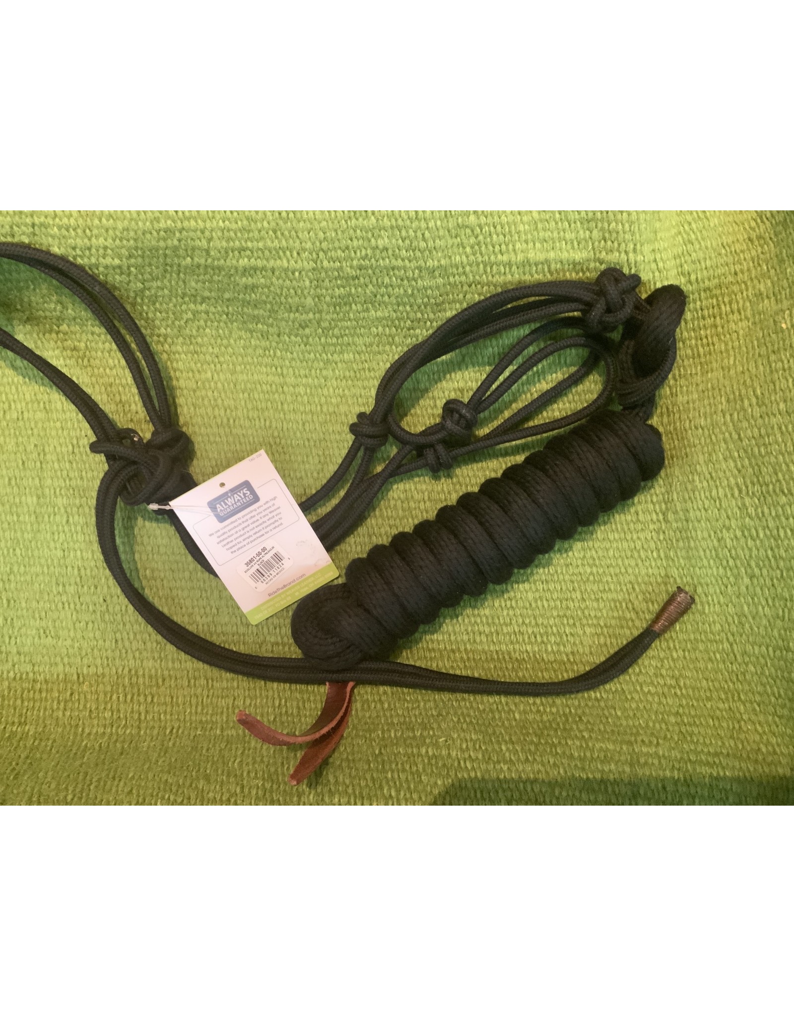 Ecolux  Rope Halter w/Lead Rope - Black - 35801-50-00