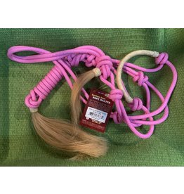 Rawhide Rope Halter - Pink  - 50-1050-11-0