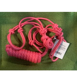 Economy Mountain Rope Halter w/Lead - HOT PINK - 292984-37