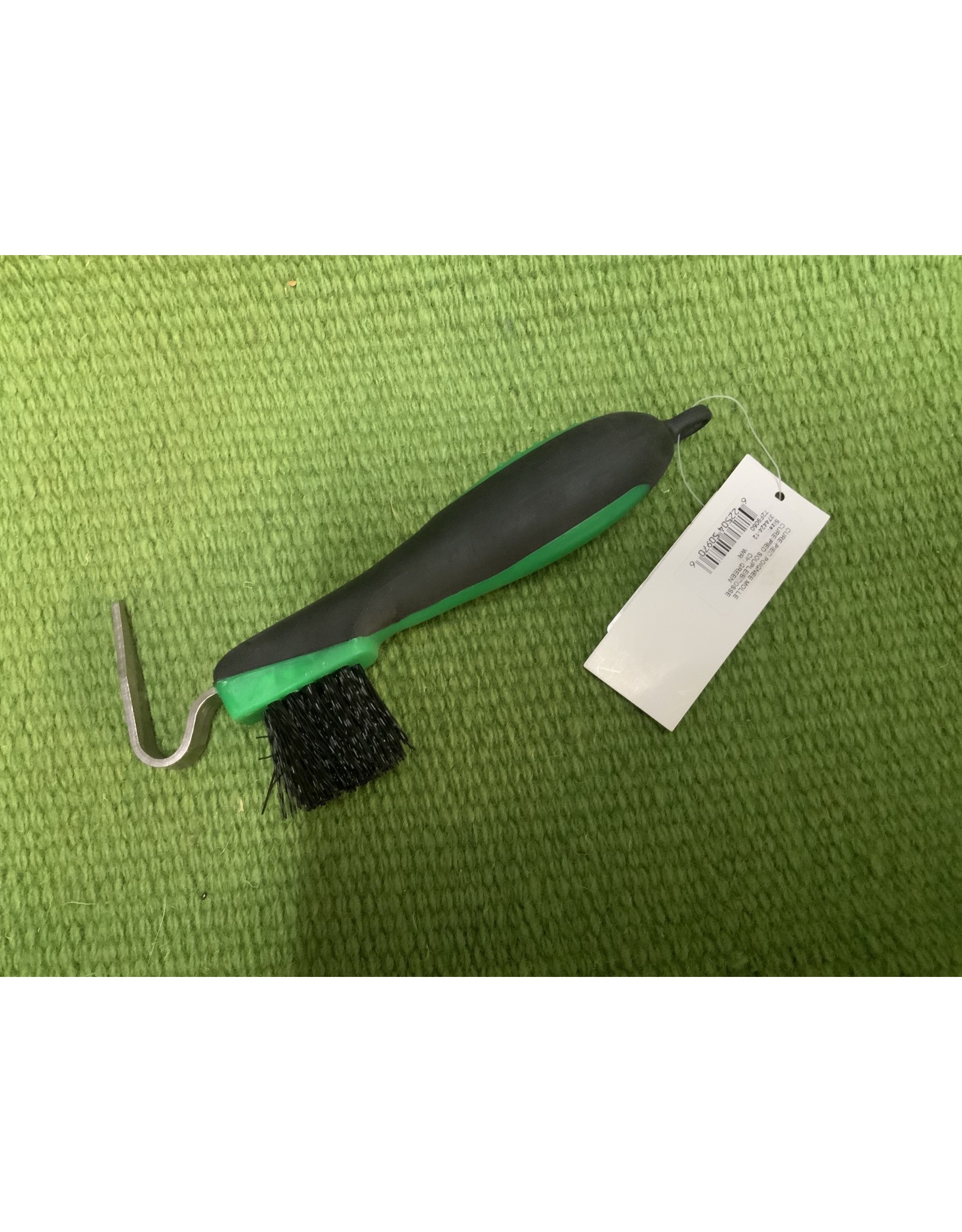 SoftGrip Hoofpick/Brush - Green 374424-12