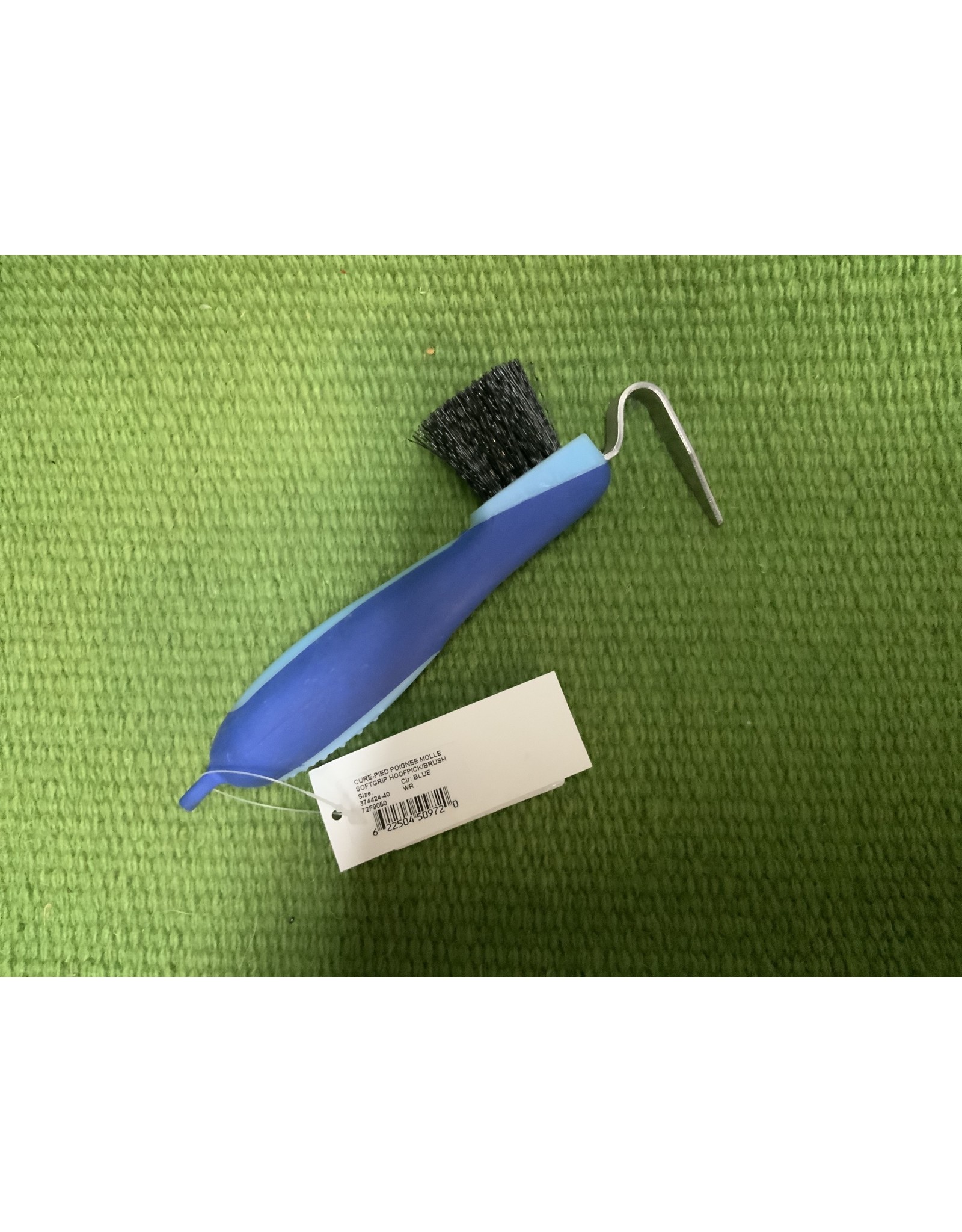 Softgrip Hoofpick/Brush - Blue  #374424-40