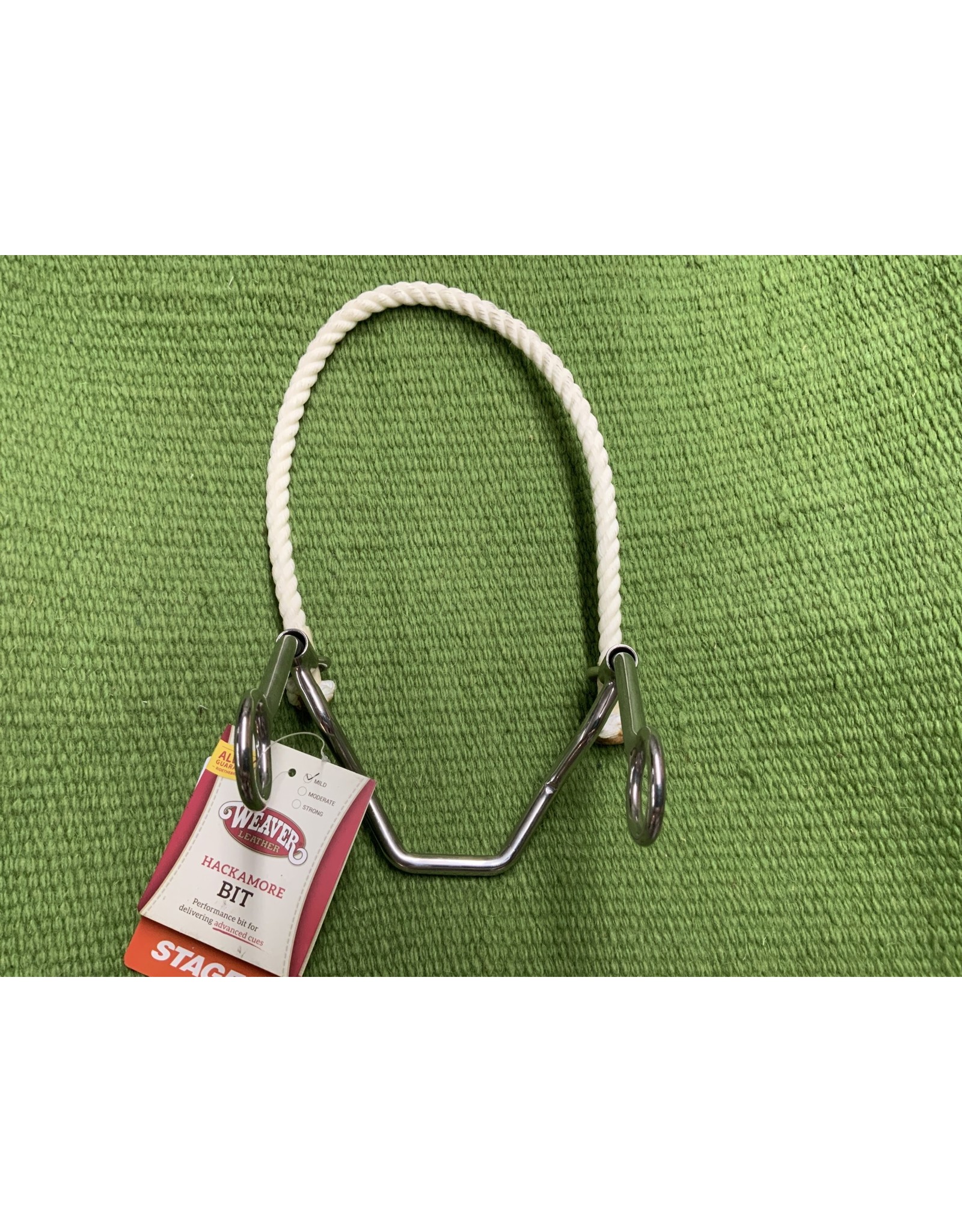 Weaver Hackamore Mild - Stage3 Rope Nose Band, Metal Chin - 25-1073