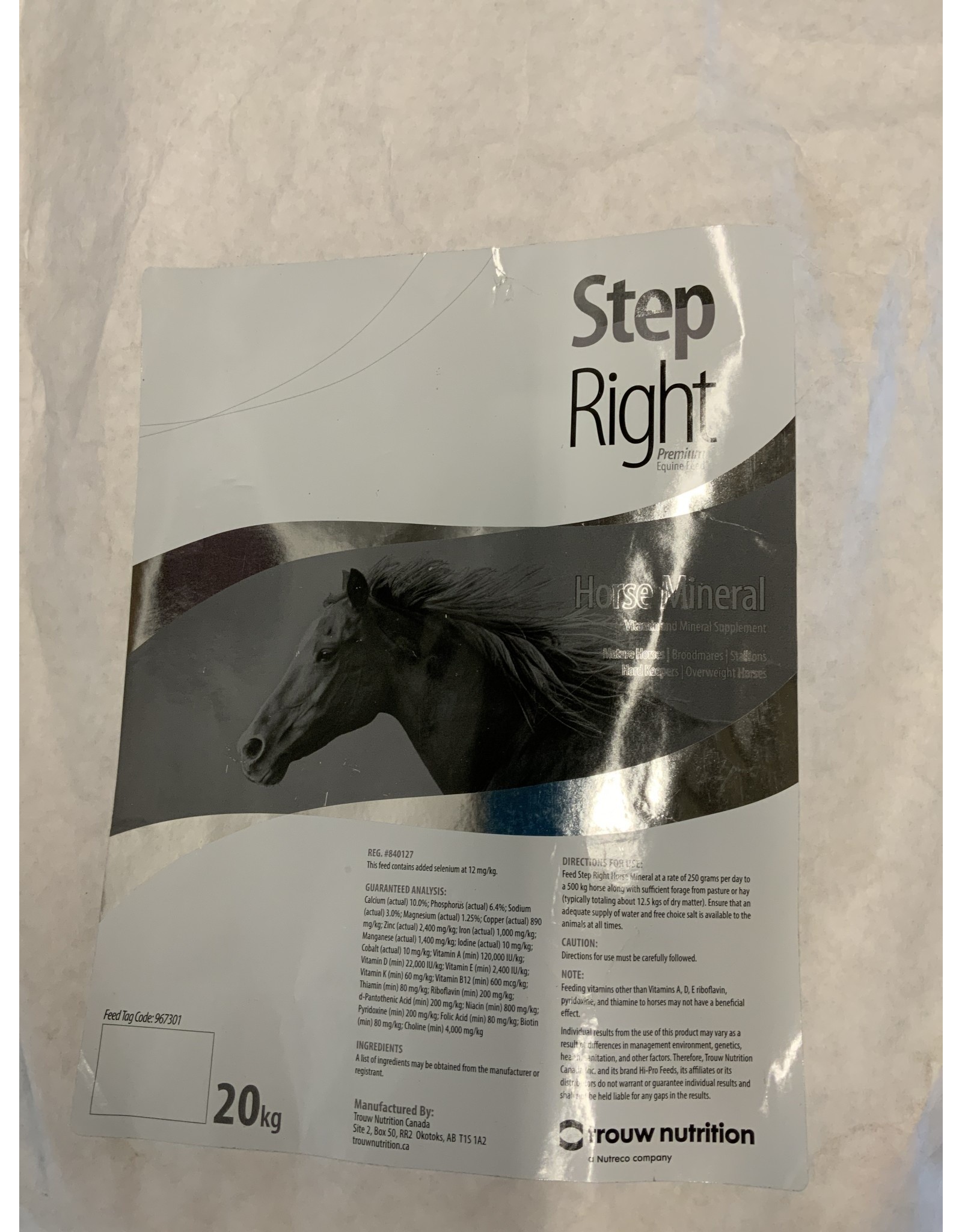Step Right STEP RIGHT - Horse Mineral   (Loose Mineral ) - 20 Kg - 12859875