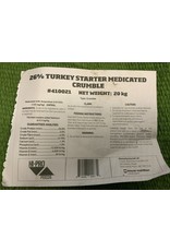 TURKEY Starter - 26% - Medicated - 20kg bag 410021  (C-CAN) - Hi-Pro - 13332145