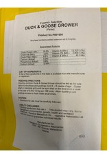 Duck & Goose Grower 18%- Pellets 20kg P401000B  (C-CAN) - Country Junction