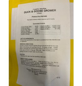 Duck & Goose Grower 18%- Pellets 20kg P401000B  (C-CAN) - Country Junction