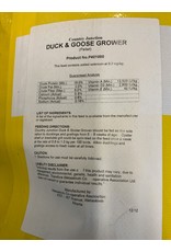 Duck & Goose Grower- Pellets 20kg P401000B  (C-CAN) - Country Junction