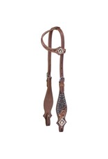 HEAD* Jameson Collection One Ear Headstall - Brown Tooled Leather -45-7894-33-750