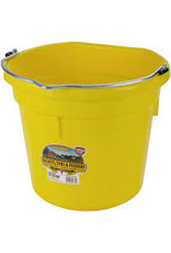 Pail 8qt Plastic Flat Back Bucket - Yellow - 115-488