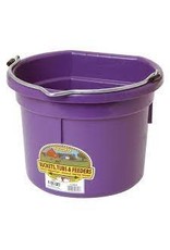 Pail 8qt Plastic Flat Back Bucket - Purple - 115-491