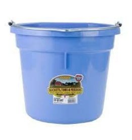 Pail 8qt Plastic Flat Back Bucket - Berry Blue - 115-486