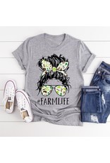 T-shirt- Farm Life-heather- X-Large
