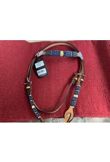 Country Legend Brow Band Headstall RWH/TQ Beads Golden - 22302576