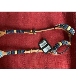 Country Legend Double Ear Headstall RWH/TQ Beads Golden - 223025676