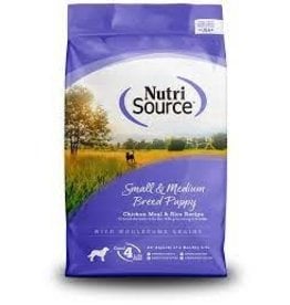 Nutri Source NUTRI SOURCE - Small and Medium Breed PUPPY- Dog Food Chicken and Rice 15lb - 26302-9