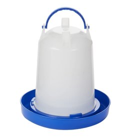 Plastic Poultry Fount 2.5 gal - Double - Tuf - Blue - 115-033