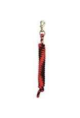 10' Poly Lead w/ Solid Brass Snap - Red/Black  35-2100-T4