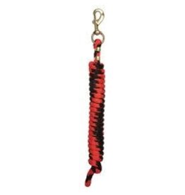 10' Poly Lead w/ Solid Brass Snap - Red/Black  35-2100-T4