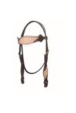 Head* Country Legend Rough Out Browband Headstall, Tan, 2 Tone - 220032-16