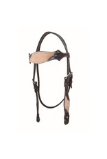 Country Legend Rough Out Browband Headstall, Turq, - 220032-19