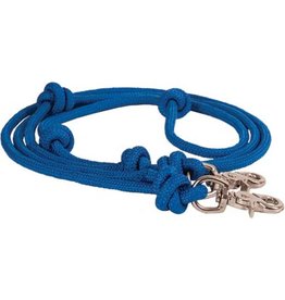 Braided Diamond Rope Barrel Reins - Blue - 212761-40