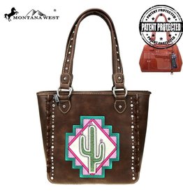 Montana West* MW Aztec Collection Concealed Carry Tote Bag - Coffee - MW865G-8305 CF