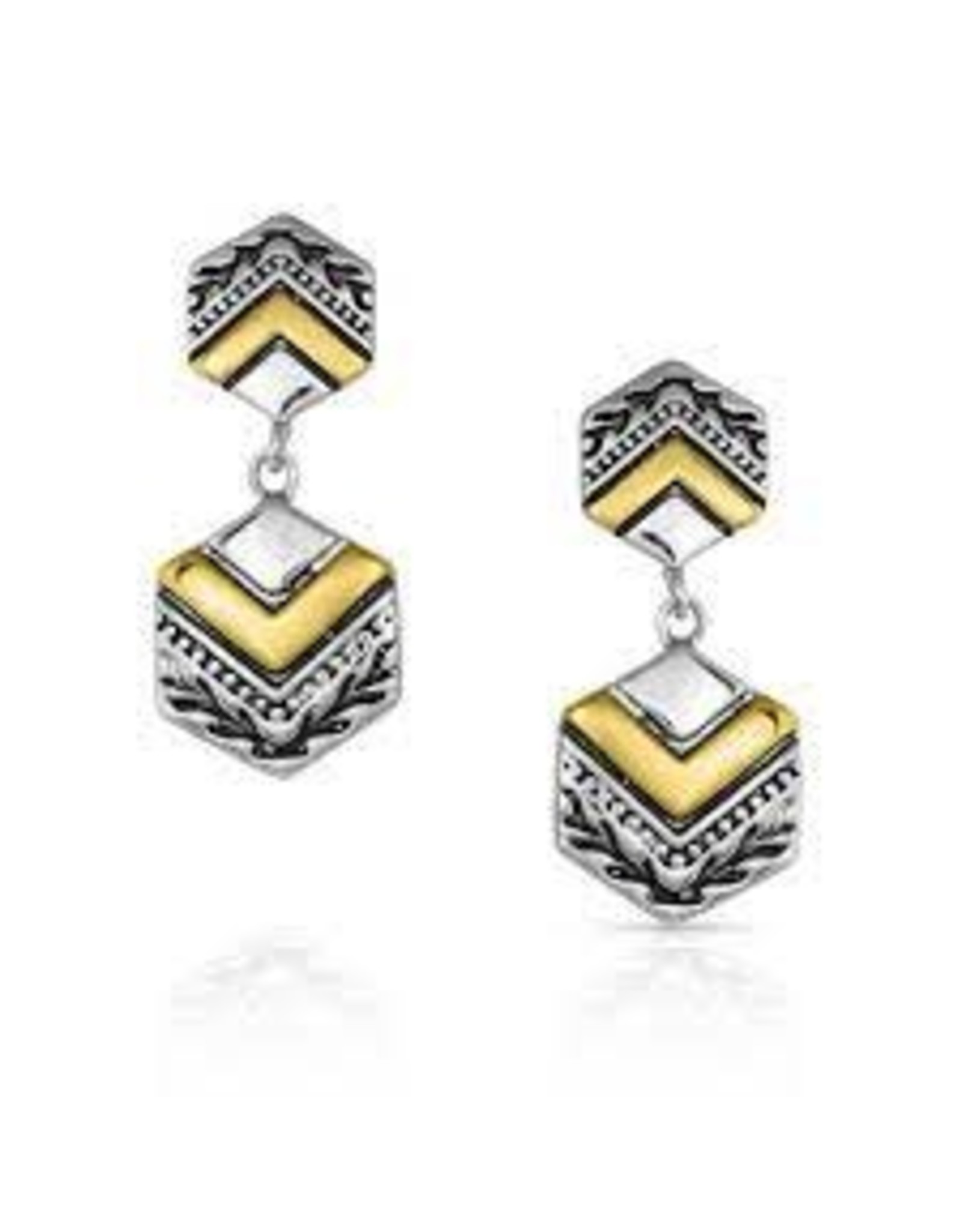 Montana Silversmith Charmed Chevron Silver - ER4947 - Montana Silversmiths