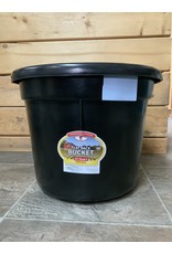 Pail 22qt Plastic Flat Back Bucket - Black - 115-550