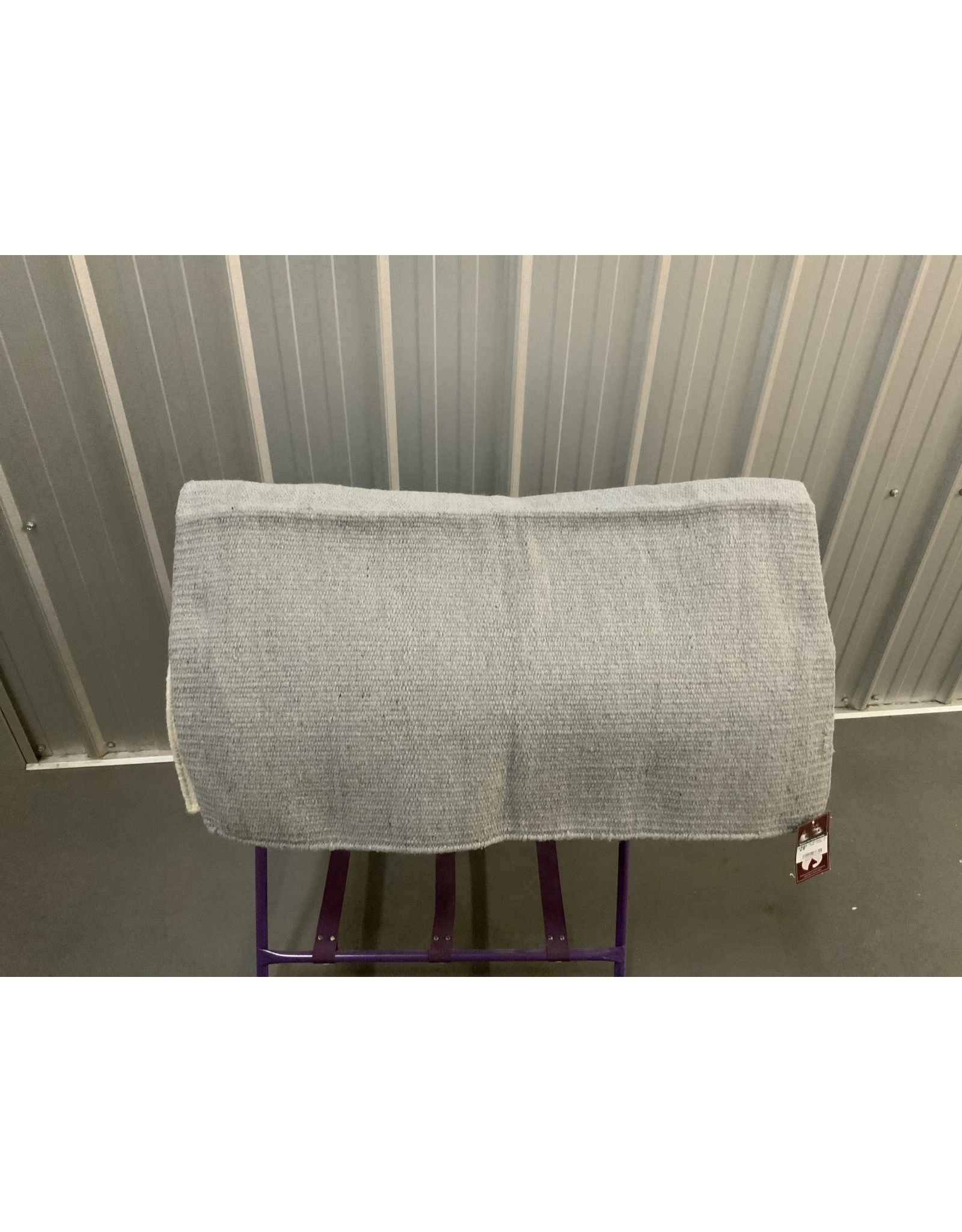 Sierra Wool Saddle Blanket - Grey - 34x36 - 273788-18