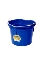 Pail 22qt Plastic Flat Back Bucket -Blue - 115-540