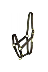 Leather Adj. Halter w/Snap  - YEARLING - GL203-S3Y