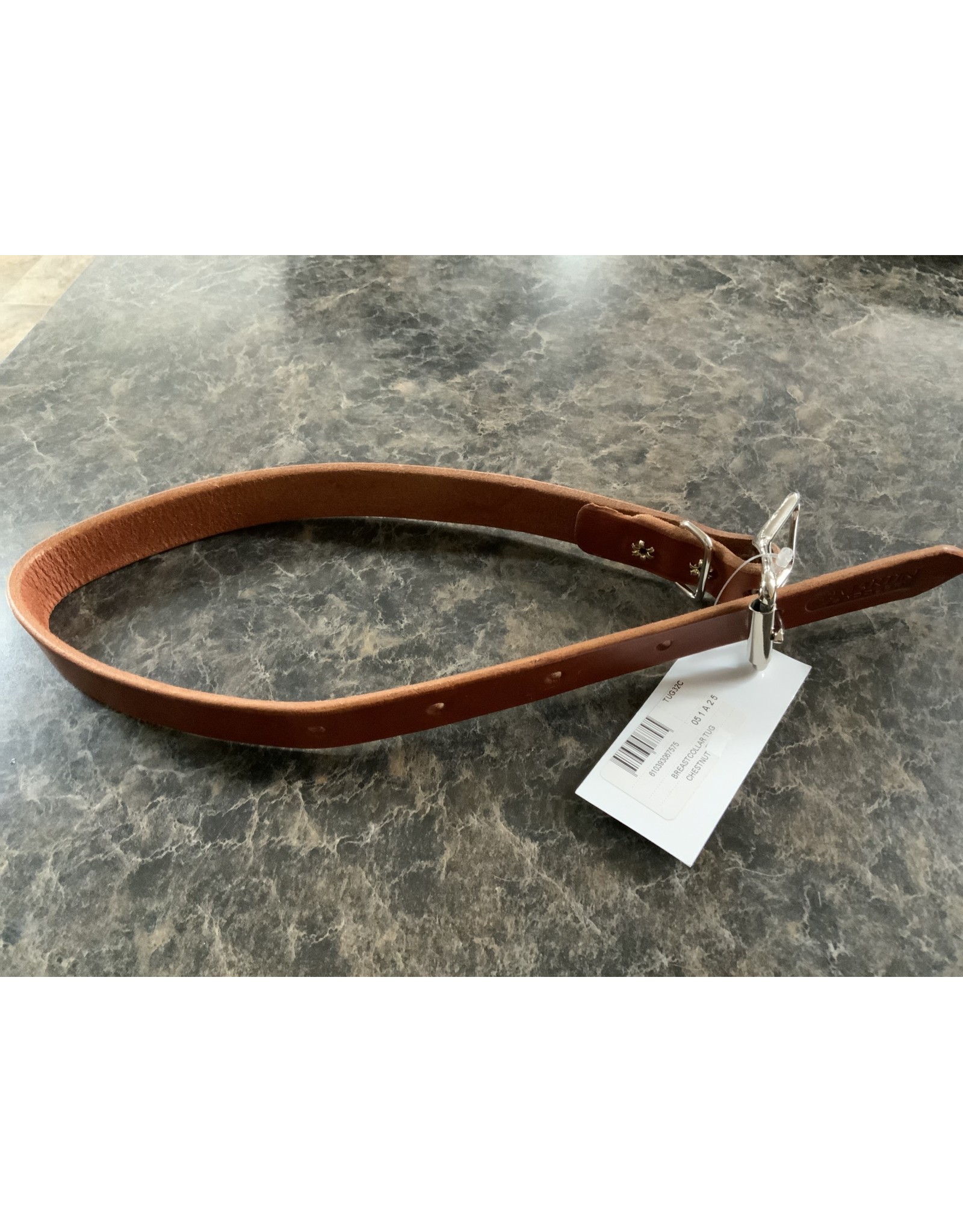 Breast Collar Tug Strap - Chestnut - 1'x24" - CR/TUG32C