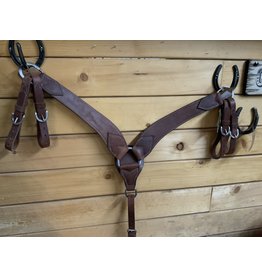 BB* Pro Tack Harness Leather Roper Breast Collar Herman Leather 40020-21-01