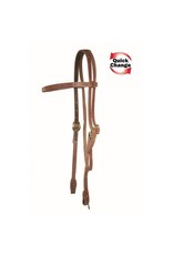 WESTERN RAWHIDE SIGNATURE HARNESS LEATHER QUICK CHANGE BROWBAND HEADSTALL - 202132-56