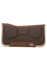 Weaver Leather Wool Blend Felt Shim Saddle Pad w/ Removable Shims 32"x32" - Choc - 35-9312 CL